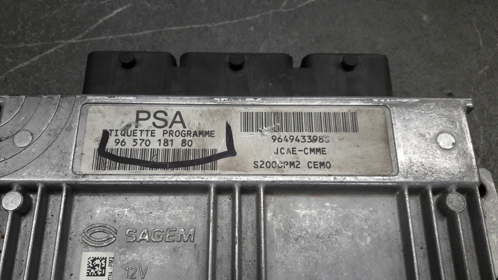 9657018180 ελεγκτής σκύλου Sagem Citroen C3 1.4 Product image