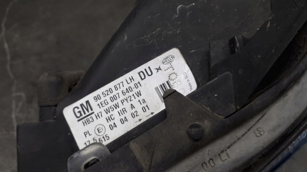 90520877 Lewy προβολέας Opel Astra II G Hella Product image