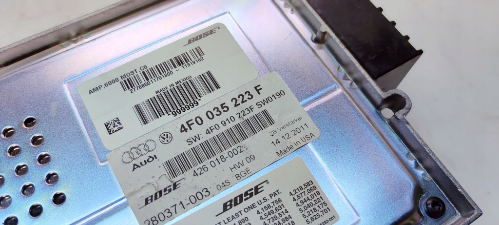 ΕΝΙΣΧΥΤΗΣ BOSE AUDI A6 C6 4F0035223F 4F0910223F FUNCTIONAL Product image