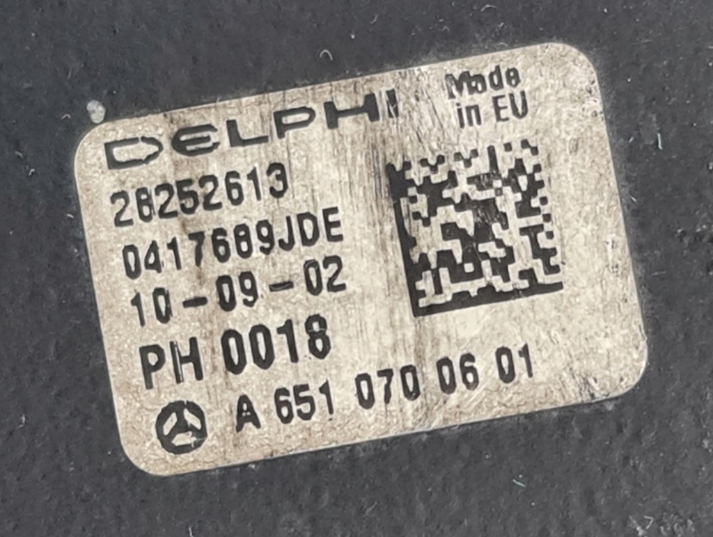 ΑΝΤΛΊΑ ΨΕΚΑΣΜΟΎ MERCEDES W212 2.2 CDI A6510700601 Product image