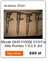 INJECTION 0445110002 019 FIAT ALFA ROMEO 1.9 2.4 JTD Product image