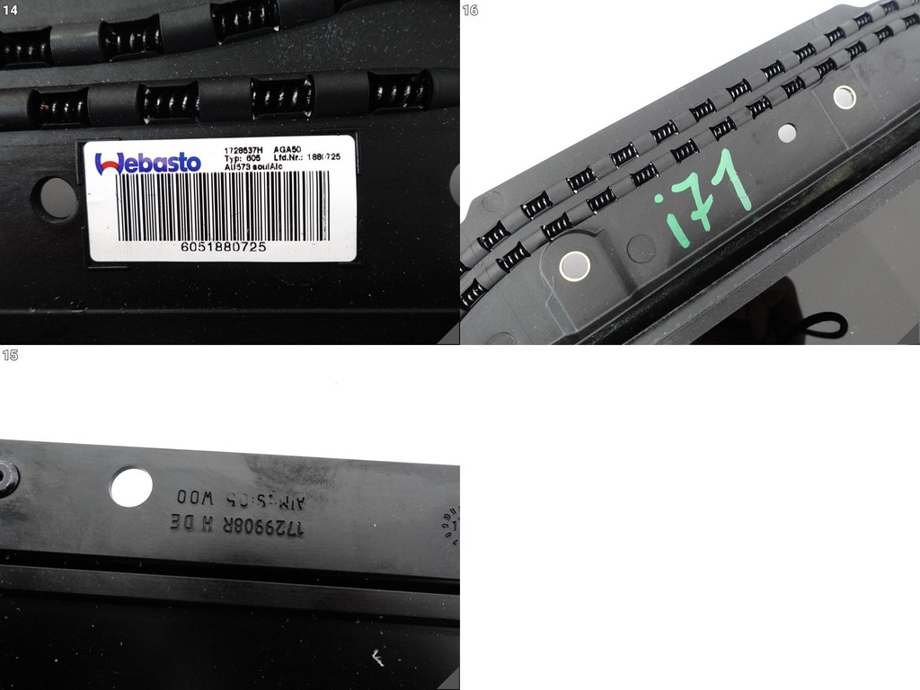 AUDI RS7 S7 A7 C7 4G8 10-18 LIFT SUN ROOF ΚΙΝΗΤΗΡΑΣ ΡΟΛΟ ΚΑΛΥΜΜΑ ALCANTARA Product image