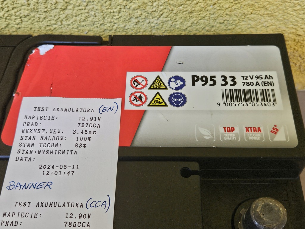 Μπαταρία Banner Power Bull 95Ah 780A - 83% Product image