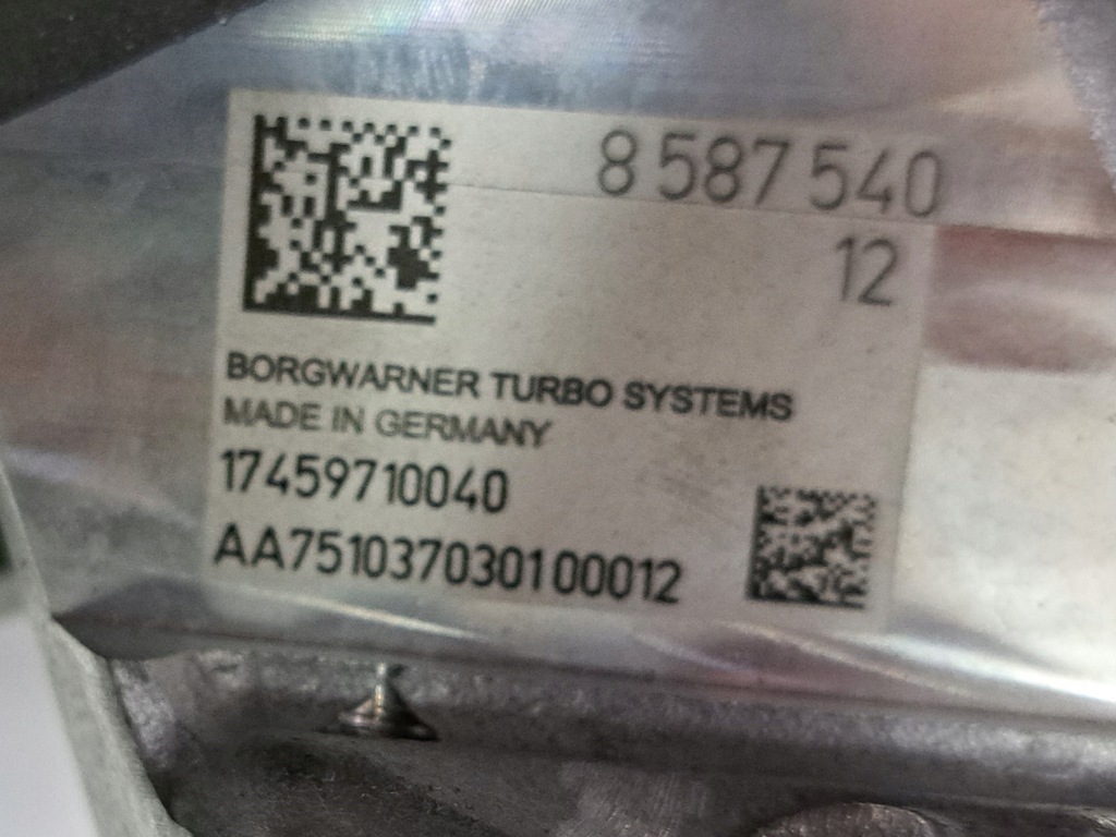 BMW G01 G20 G30 Turbocharger Turbine 8587540 Product image