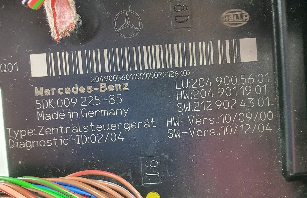 ΜΟΝΑΔΑ ΕΛΕΓΧΟΥ SAM MERCEDES W204 LIFT 2049005601 Product image