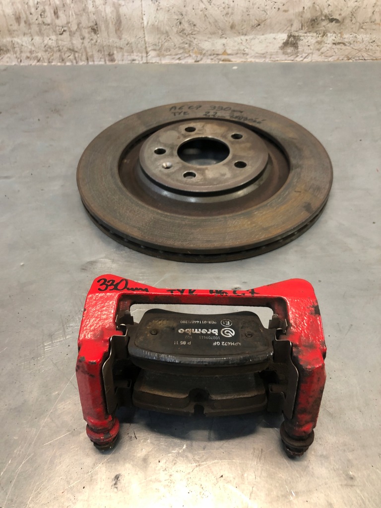 Πίσω φρένα Audi A6 C7 Σφιγκτήρες Brembo Discs 330mm μπλοκ αρχικό σετ Product image