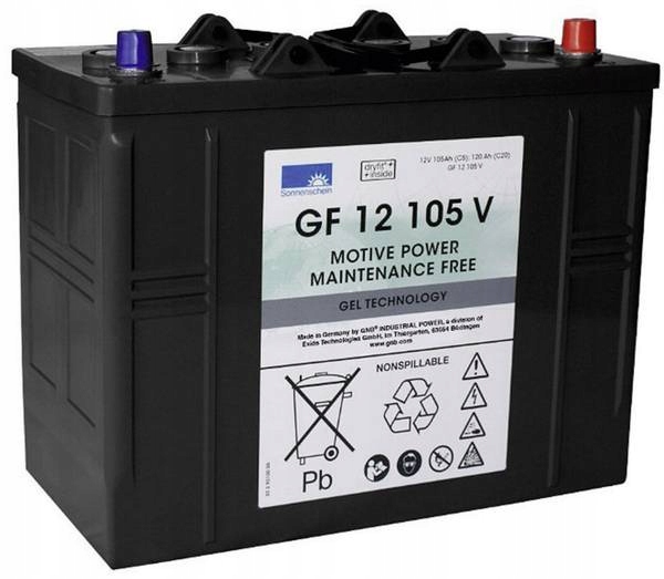 2 x BATTERY 12V 105Ah SONNENSCHEIN GEL - GEL BATTERY SET Product image