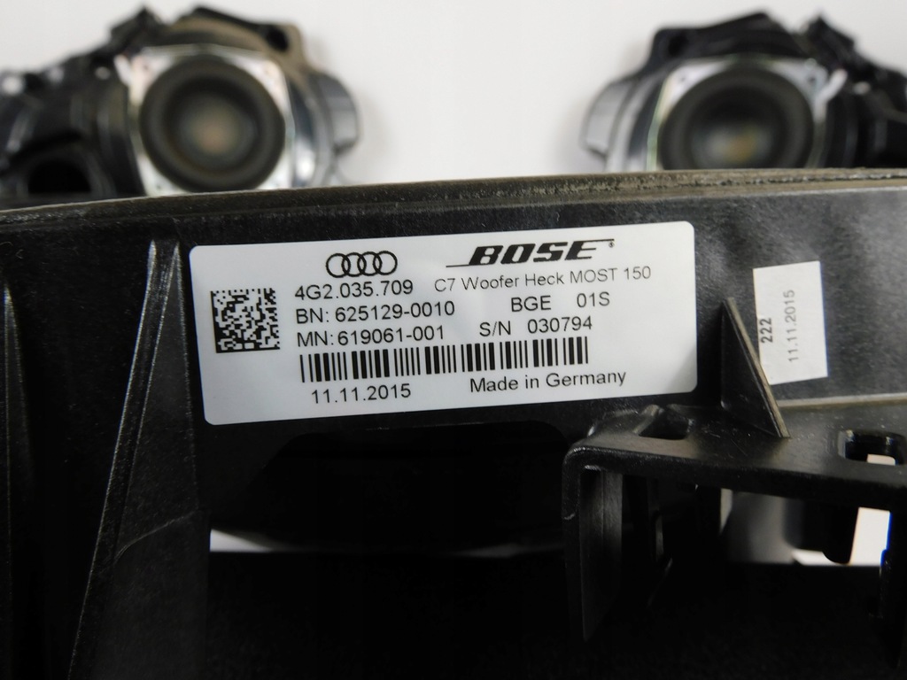 AUDI A6 C7 4G 4G5 LIFT SOUND SYSTEM ΣΕΤ ΗΧΕΙΩΝ BOSE Product image