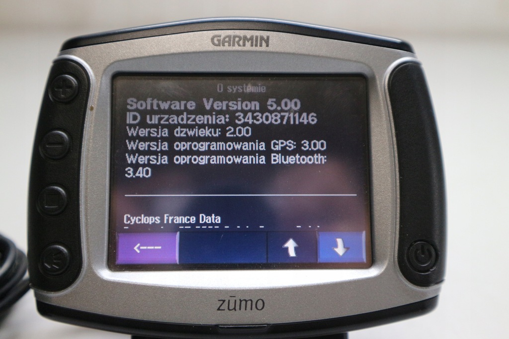 Στήριγμα πλοήγησης GARMIN ZUMO 550 MOTORCYCLE Product image