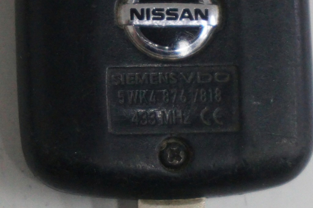 NISSAN NOTE MICRA QASHQAI JUKE IGNITION KEY SIEMENS VDO 5WK4 876 / 818 Product image