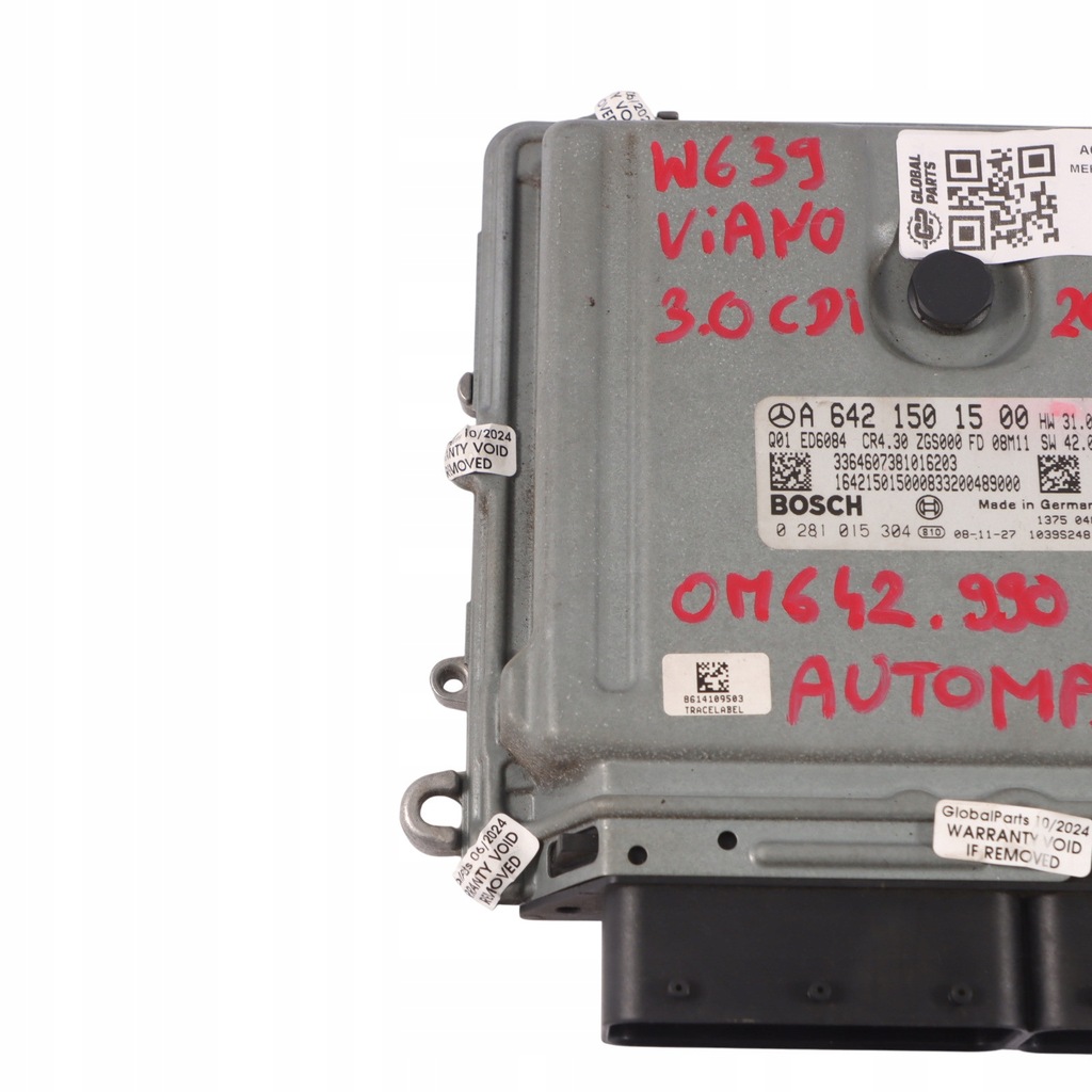Mercedes W639 3.0CDI OM642.990 ECU A6421501500 Automatic Engine Product image