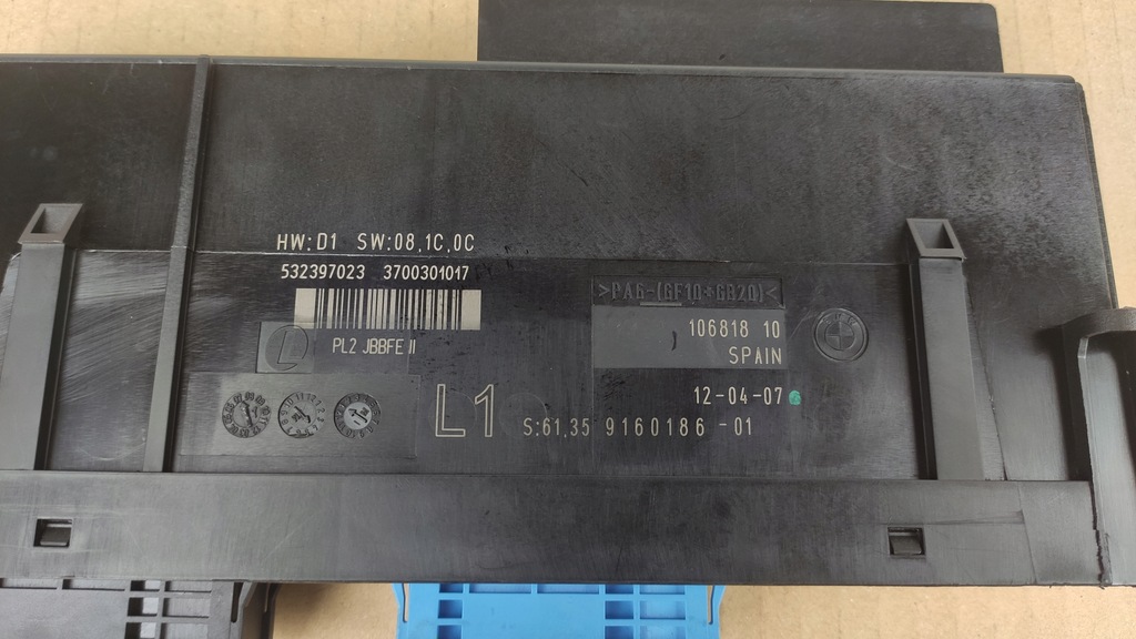 BMW E87 E90 COMFORT MODULE PL2 JBBFE II L1 9160186 Product image