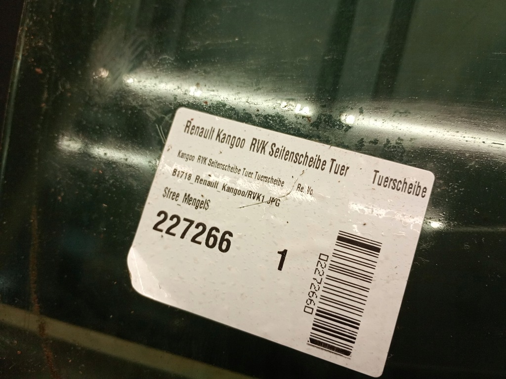 Δεξιά γυαλί Renault Kangoo και 04R Product image