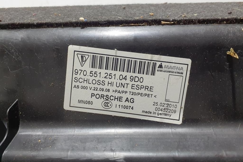 Άλλα εσωτερικά τμήματα της Porsche Panamera (970) 97055125104 4.8L βενζίνη Product image