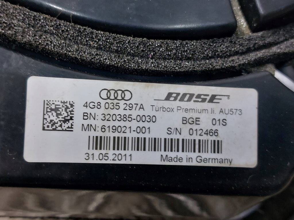 Οι ομιλητές έθεσαν Bose Audi A7 4G 4G0035223B 4G8035298A 4G9035382A Product image