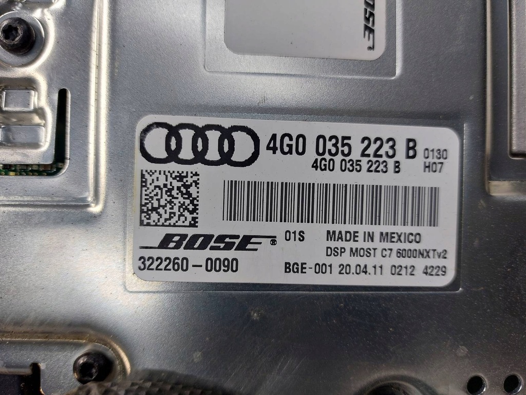 Οι ομιλητές έθεσαν Bose Audi A7 4G 4G0035223B 4G8035298A 4G9035382A Product image