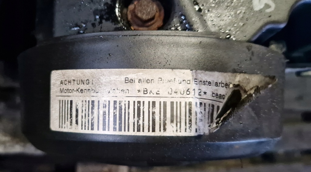 Κινητήρας 1.9 TDI BKE 115 HP Audi a4 b6 b7 Product image