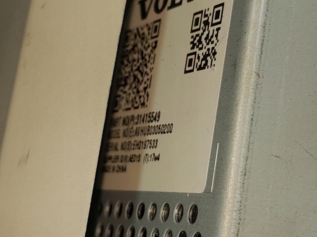 Volvo S90 II V90 Socket 12V Θύρα 2x USB πλαίσιο 31415911 Product image