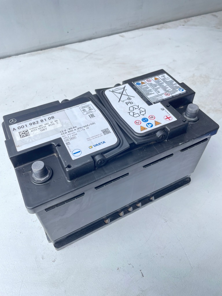Mercedes Benz Battery 2019 Πρωτότυπο 12V 80AH A0019828108 Product image
