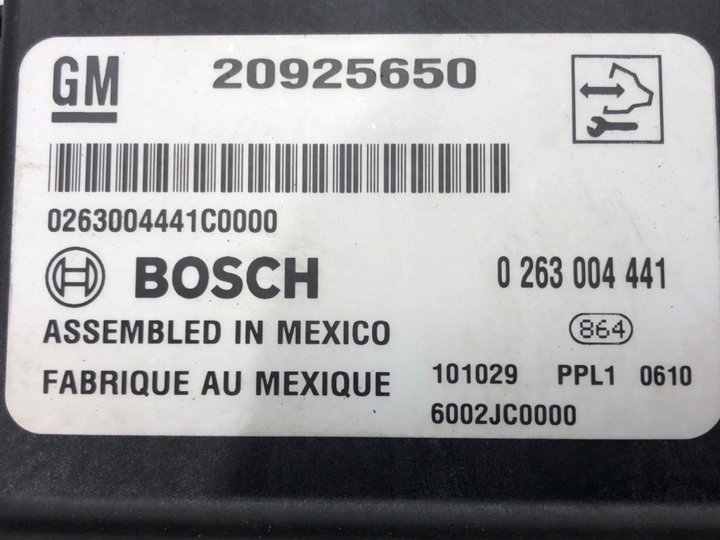 PDC MODULE OPEL ASTRA J 20925650 Kombi 10-15 CONTROLER Product image