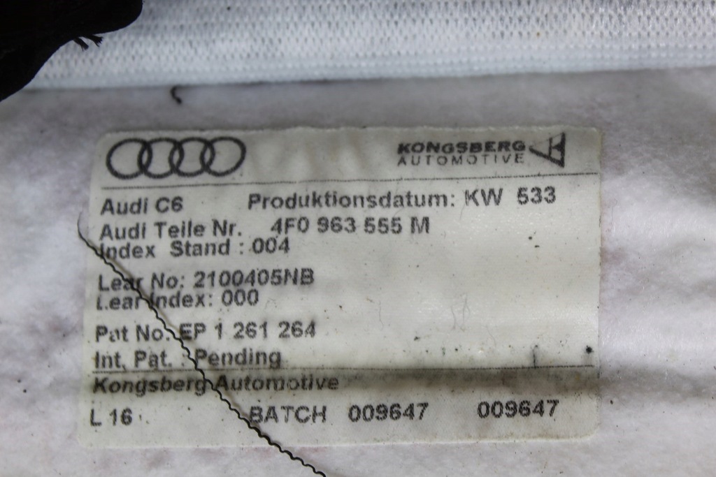Δεξιά μπροστινό δέρμα Audi A6 C6 Product image
