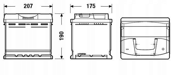 Μπαταρία Centra Plus CB500 50Ah 450A Product image