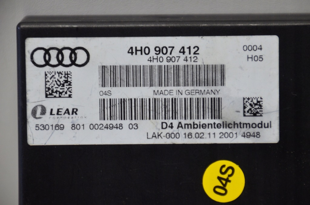 VW AUDI PDC CONTROLER 4H0907412 Product image