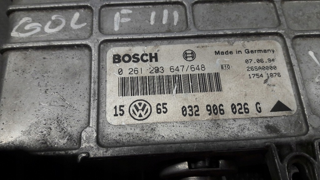 0261203647 υπολογιστής κινητήρα VW GOLF III 1.4 Product image