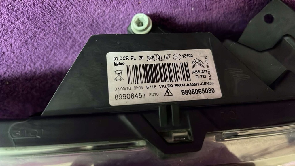 CITROEN DS3 LIFT XENON ΛΑΜΠΑ LED ΔΕΞΙΑ 9808065080 Product image