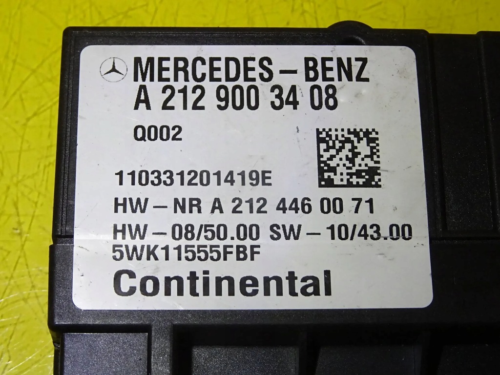 ΜΟΝΑΔΑ ΕΛΕΓΧΟΥ ΑΝΤΛΙΑΣ ΚΑΥΣΙΜΟΥ MERCEDES W204 W212 W218 A2129003408 NR443 Product image