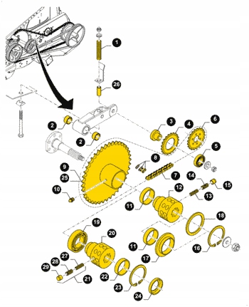 CNH HUB 84800125 CASE 2050 2040 2030 NEW HOLLAND 720CG Product image