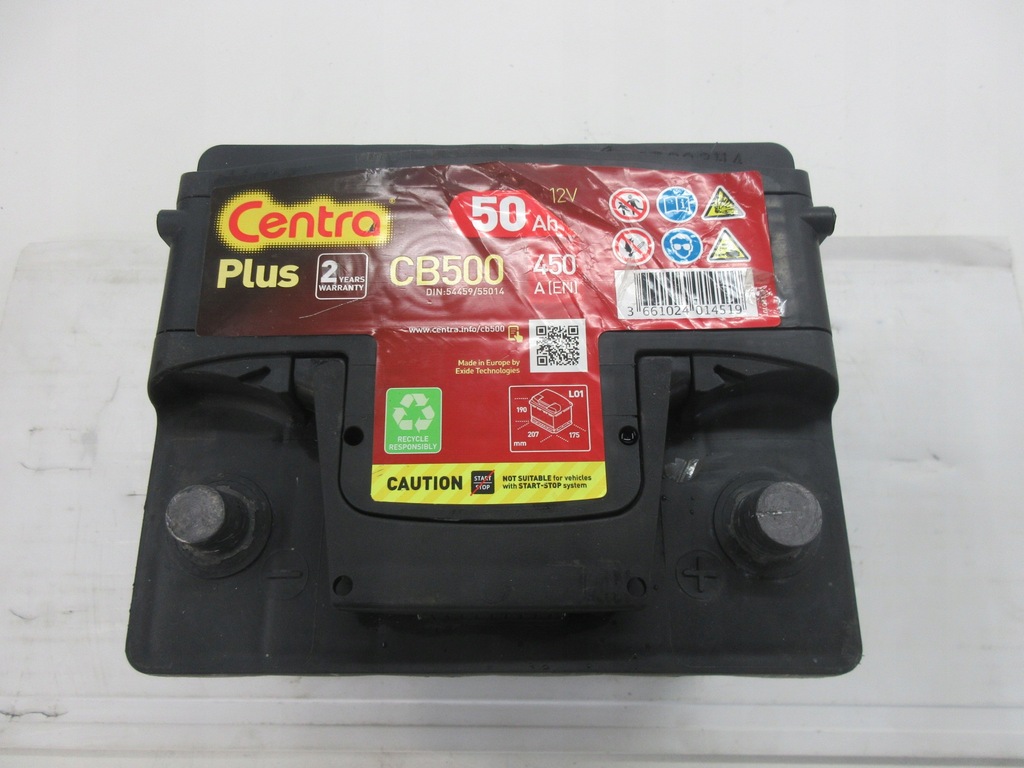 Μπαταρία Centra Plus CB500 50Ah 450A Product image