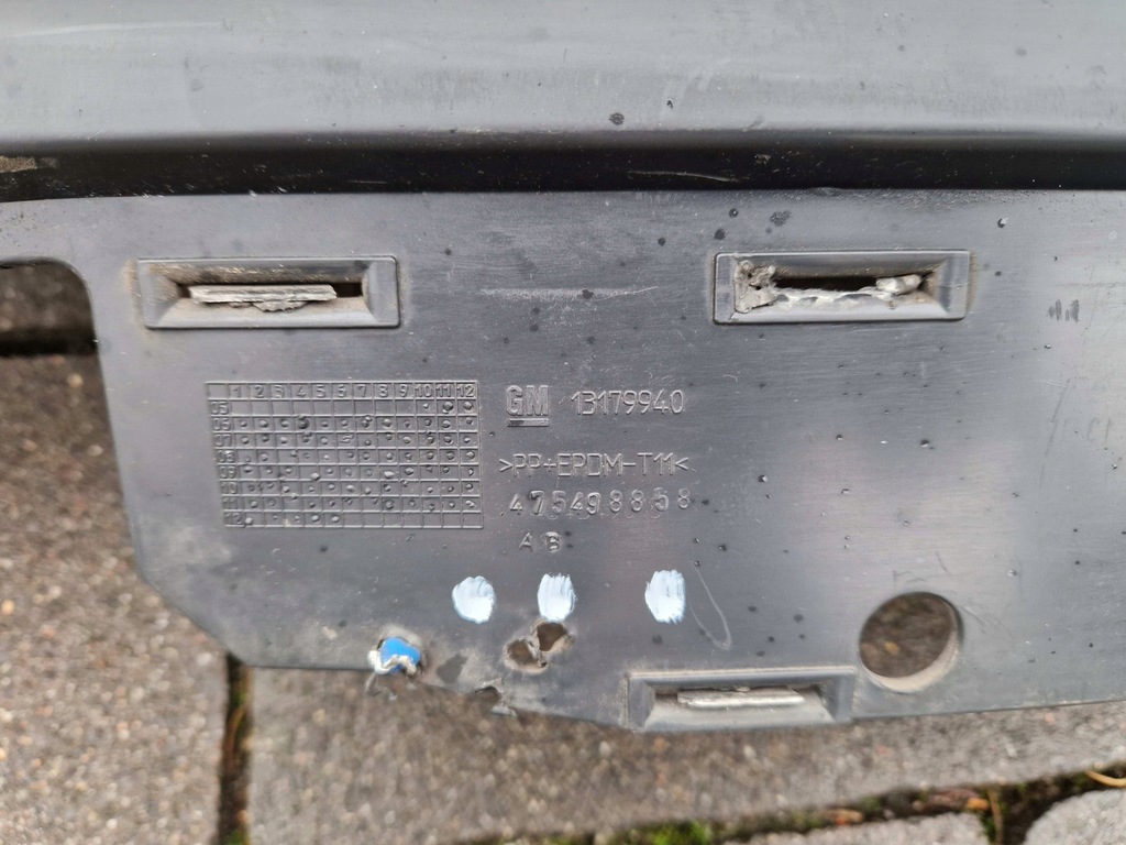 Opel Corsa D Πριν ανυψώσει το μπροστινό προφυλακτήρα Dummy Chrome 13179940 06-2011 Product image