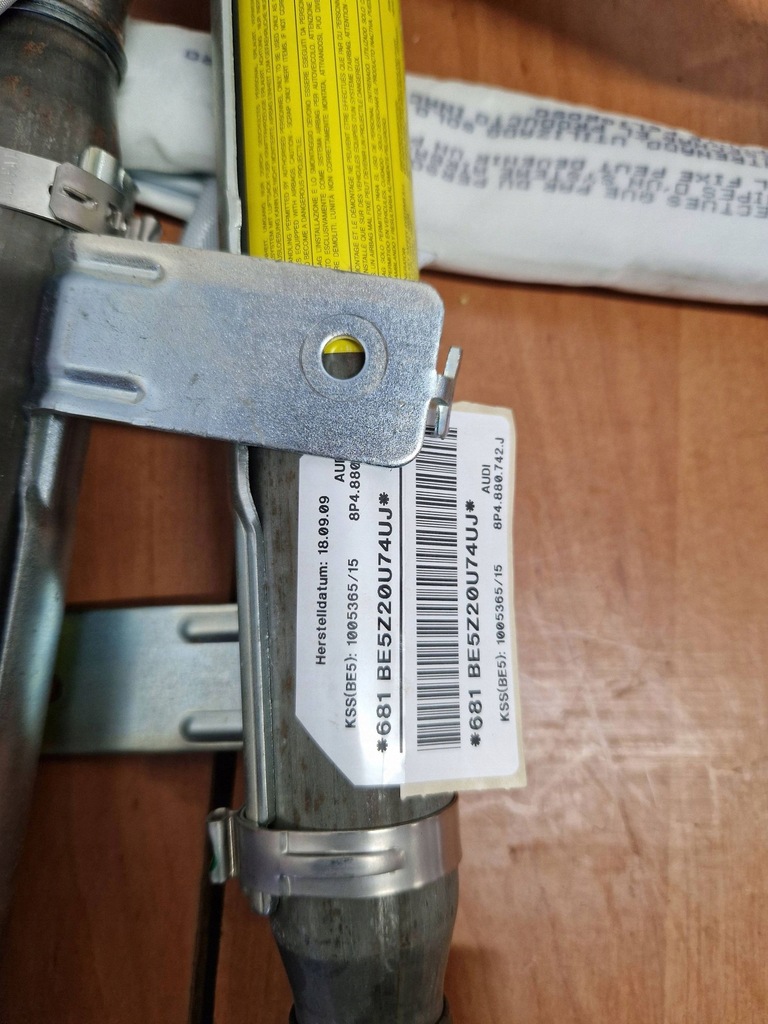 Audi A3 S3 A3 Sportback 8p 2009 Σετ αερόσακου κουρτίνας Product image