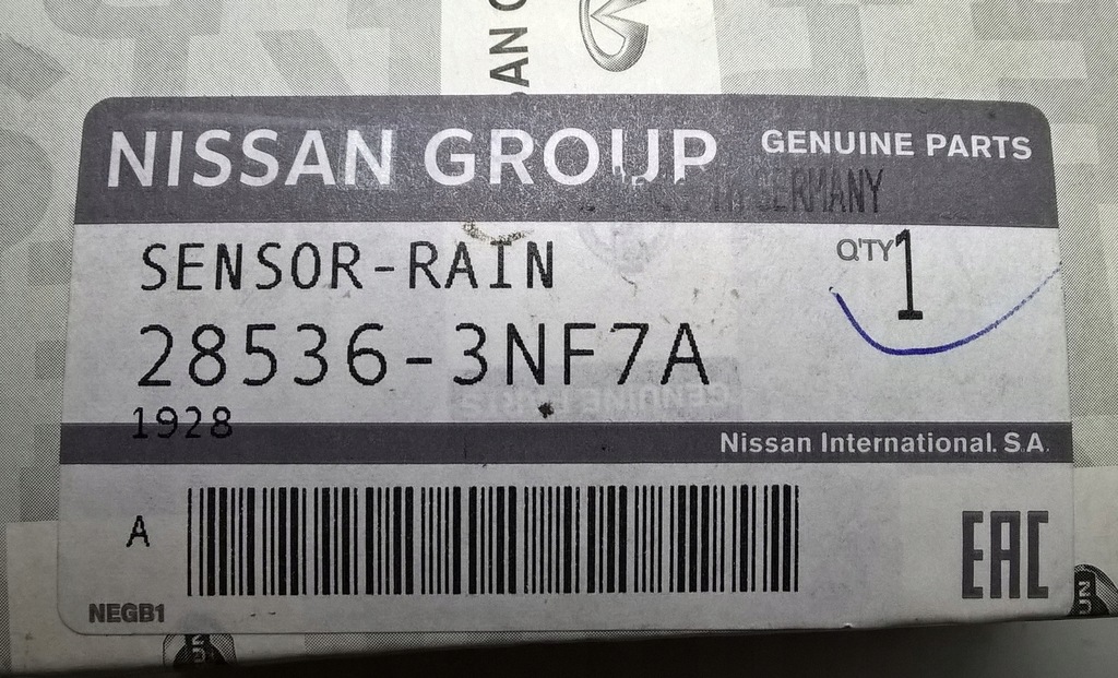 NISSAN LEAF JUKE 11-19 RAIN SENSOR ORIGINAL Product image