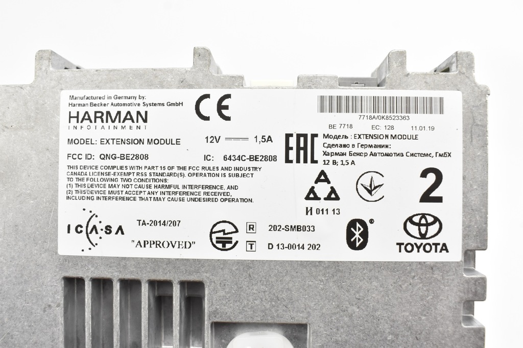 GPS NAVIGATION MODULE 86840-0F020 TOYOTA YARIS III AURIS II RAV4 IV CH-R Product image