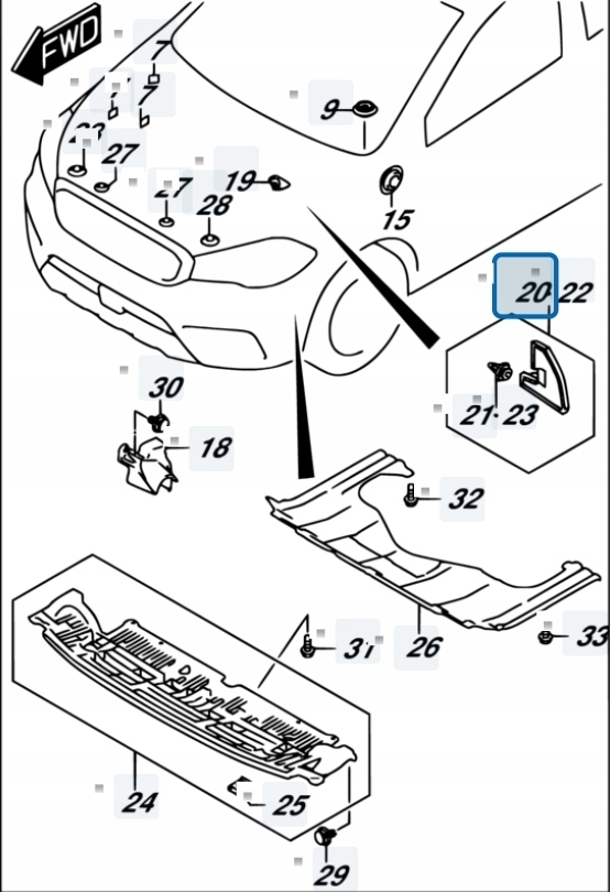 SUZUKI SX4 S-CROSS 18r 1.4T LIFT SOUND SOUNDING ΦΤΡΟΚΑΛΥΜΜΑ ΔΕΞΙΑ Product image