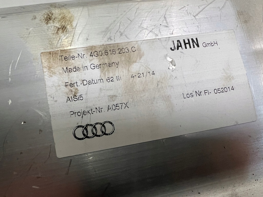 A6 C7 ΔΟΧΕΙΟ ΠΙΕΣΗΣ ΑΕΡΑ 4G0616203C Product image