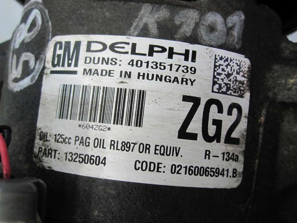 OPEL ASTRA J 1.6 VVT 113km 10R Συμπιεστής κλιματισμού 401351739 13250604 Product image