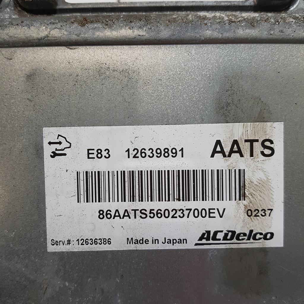 Ελεγκτής υπολογιστών κινητήρα Opel Astra J 1.4 B 2010 12636386 12639891 Product image