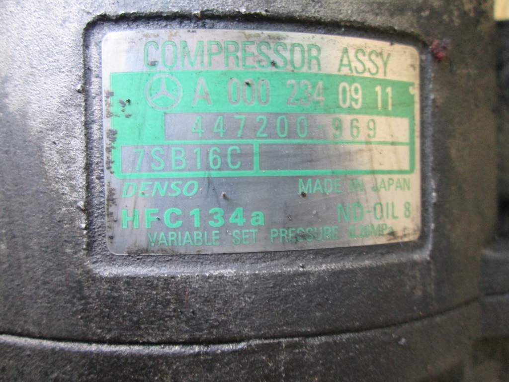 ΣΥΜΠΙΕΣΤΗΣ ΚΛΙΜΑΤΙΣΜΟΥ COMPRESSOR MERCEDES W210 2.2 CDI 0002340911 447200969 Product image
