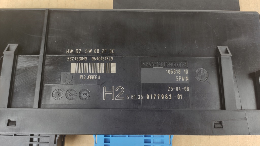 BMW E87 E90 COMFORT MODULE PL2 JBBFE II H2 9177983 Product image