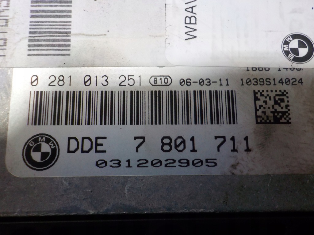 BMW E91 2006R. 320D COMPUTER DDE 7801711 ΕΛΕΓΚΤ Product image