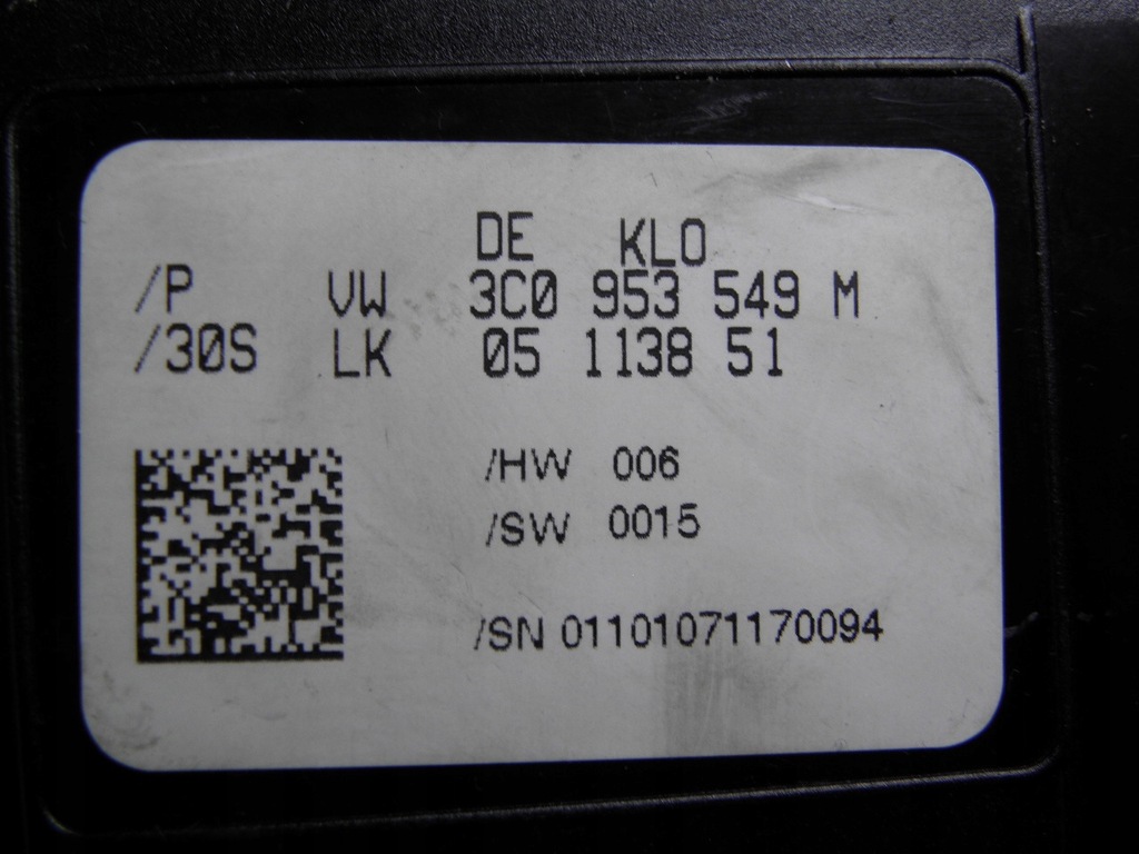 VW PASSAT B6 // ΔΙΑΚΟΠΤΗΣ CRUISE CONTROL 3C9953513R Product image