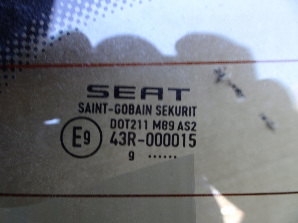 SEAT IBIZA IV 6J 3D ΠΙΣΩ ΠΑΡΑΘΥΡΟ Product image