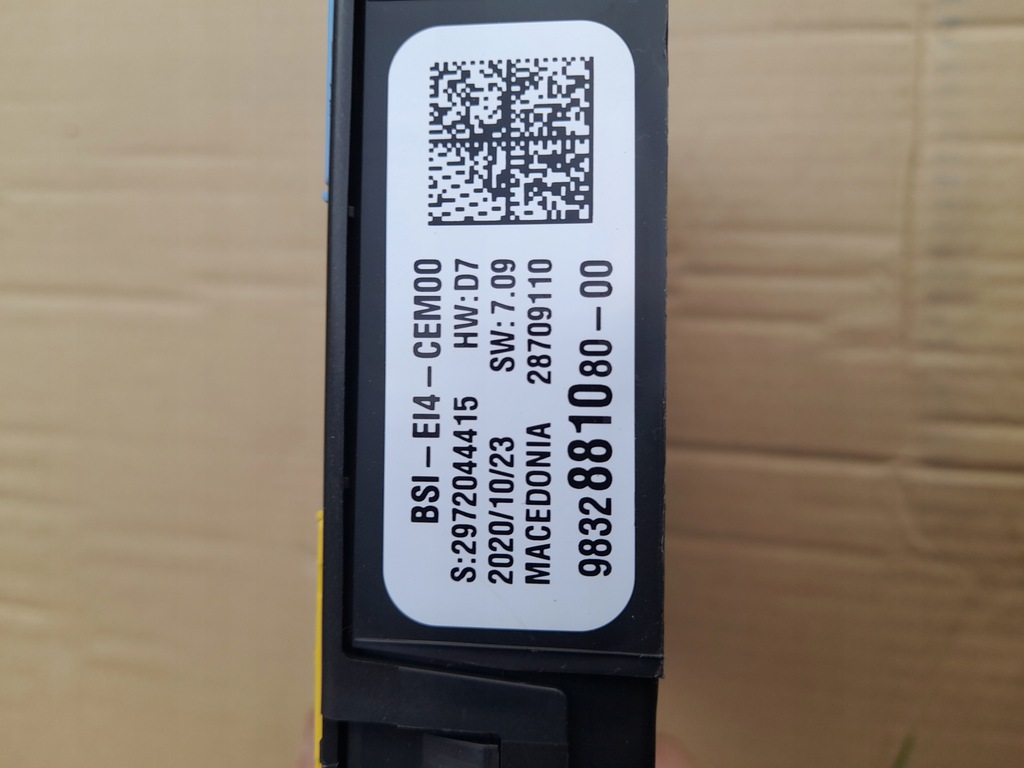ΚΟΥΤΙ ΑΣΦΑΛΕΙΩΝ CITROEN E-C4 ELECTRICAL BSI MODULE Product image
