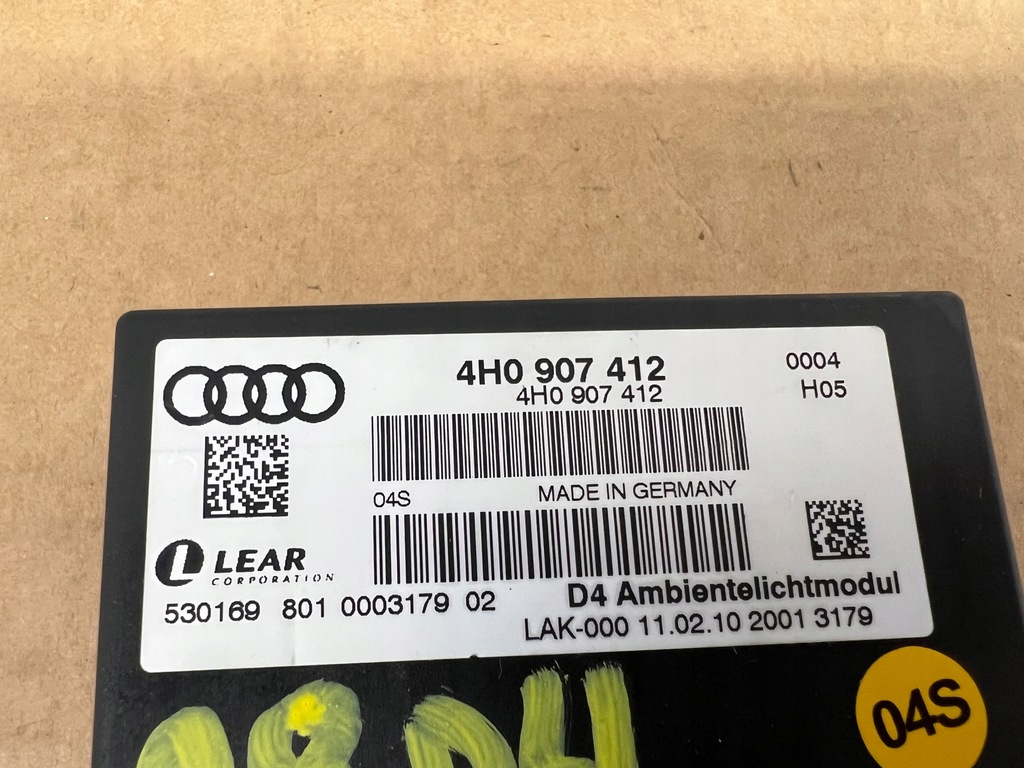 Ελεγκτής φωτισμού Audi A8 D4 4H0907412 Product image