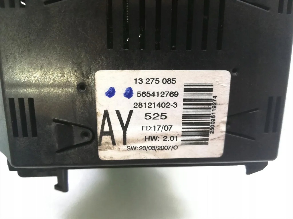 Vauxhall Zafira 2007 MPV 4/5dr 13275085 28121402-3 Product image