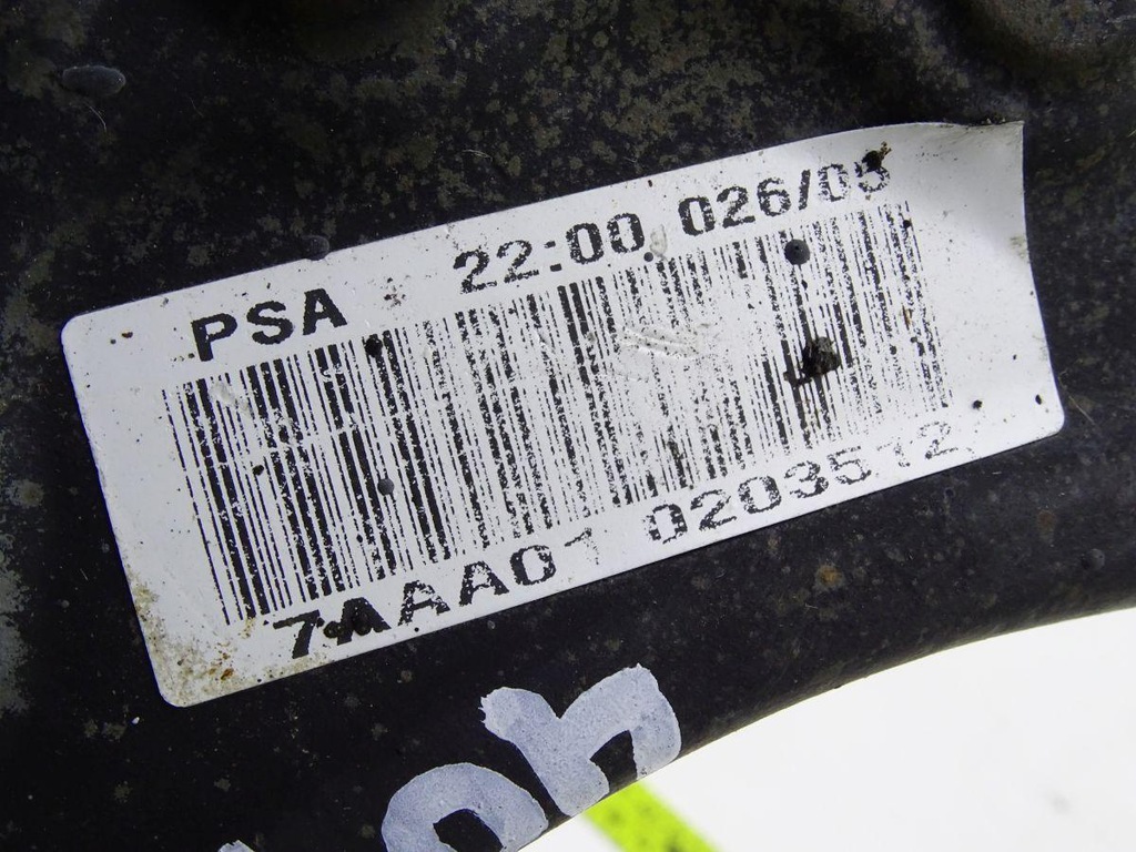 PEUGEOT 407 04-11 ΔΕΞΙ ΜΠΡΟΣΤΑ ΧΕΙΡΙΣΤΗΡΙΟ ORIGINAL 7AAA01 Product image