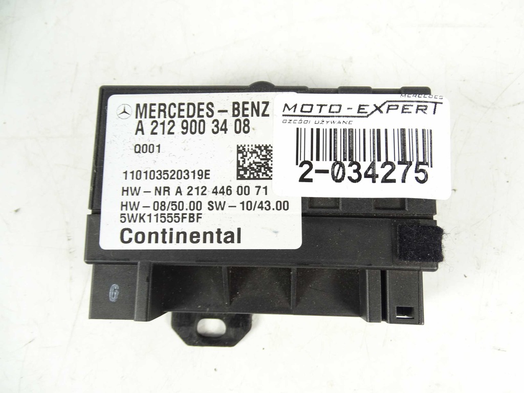 Mercedes W204 W212 W218 ΕΛΕΓΚΤΗΣ ΑΝΤΛΙΑΣ ΚΑΥΣΙΜΩΝ A2129003408 Product image